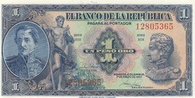 Colombia 1 Peso 1950
P# 380f; UNC
