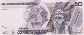 Mexico 50 New Pesos 1992 Series С
P# 97; UNC