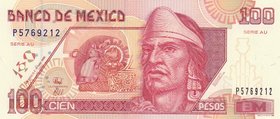 Mexico 100 Pesos 1996
P# 108b; UNC