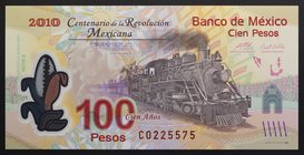 Mexico 100 Pesos 2010 Commemorative
P# 128; № C 0225575; UNC; Serie A; Polymer