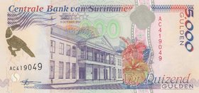 Suriname 5000 Gulden 1997
P# 143a; UNC