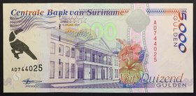 Suriname 5000 Gulden 1999
P# 143; № AD 744025; UNC
