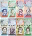 Venezuela Lot of 8 Banknotes
2-5000 Bolivares 2012-2018; AUNC-UNC