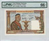 Laos 100 Kip 1957 PMG 66EPQ
P# 6a