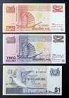 Singapore Set of 3 Banknotes 1976 - 1990
UNC; Set 3 PCS