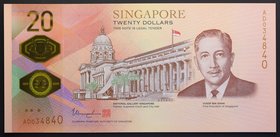 Singapore 20 Dollars 2019 Commemorative 200-th Bicentennial 1819-2019
P# New; № AD034840; UNC; In bank folder