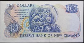 New Zealand 10 Dollars 1990 Commemorative
P# 176; № AAA065100; UNC; Prefix AAA