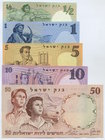 Israel Set of 1/2-50 Lire 1960
Set of 5 banknotes - 1/2,1,5,10,50 Lire. UNC