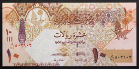 Qatar 10 Riyals 2017
P# 30; № 502103; UNC