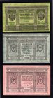 Russia Siberian Provisional Administration 3-5-10 Roubles 1918
S# 816-187-818; AUNC