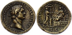Paduan Domitianus Sestertius 1500 - 1570
Domitianus Æ Paduan. Bronze cast medal. Undated and unsigned - after Giovanni Cavino, 16th century. IMP CAES...