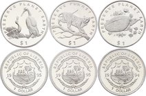 Liberia Lot of 3 Coins 1 Dollar 1994 - 1995 PROOF
Reserve Planet Earth 3 Coins Proof Set. Used to be cheap not long time ago but each coin is hard to...