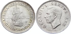 South Africa 5 Shillings 1952
KM# 41; Silver; 300th Anniversary of the founding of Capetown