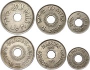 Palestine Lot of Mils 1927-1935
5 & 10 Mils 1935, 20 Mils 1927