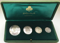 Saudi Arabia Set of 4 Medals AH1293-1373
Set of 4 medals 23.98g, 12.08g, 6.04g, 3.50g, AH 1293-1373, silver, stamped 1000 on reverse, commemorating t...