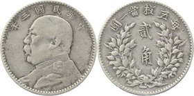 China Republic 20 Cents 1914 (3)
Y# 327; Silver 5,23g.