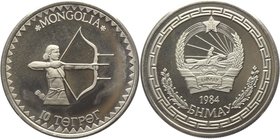 Mongolia 10 Tugrik 1984
Copper-Nickel 27,66g.
