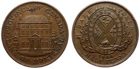 Canada Province Lower Canada 1/2 Penny 1844
KM# Tn18; Copper; aUNC