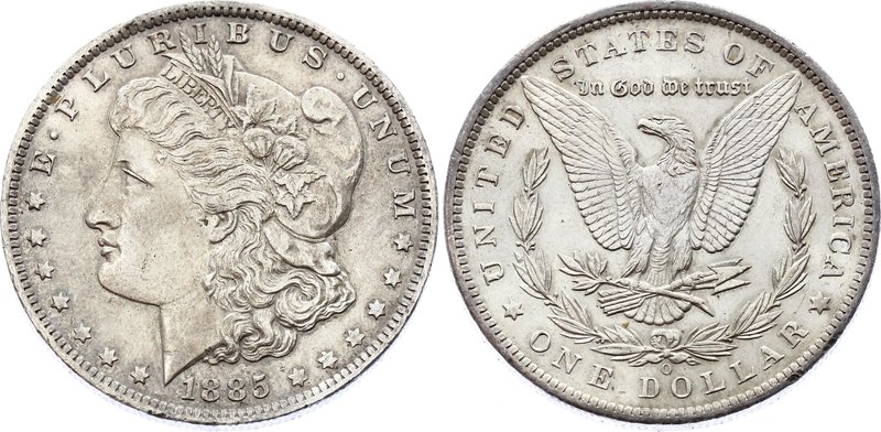 United States 1 Dollar 1885
KM# 110; Silver; "Morgan Dollar"; UNC
