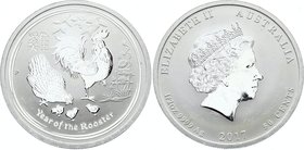 Australia 50 Cents 2017
Silver; Lunar series II - Year of the Rooster; UNC from Mint Roll