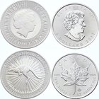 World Lot of 2 Coins
Canda 5 Dollars 2017 Silver (.999) 1 Oz & Australia 1 Dollar 2017 (.999) 1 Oz