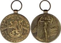 Czechoslovakia WWI Brass Medal 1919 O. Spaniel
Allied victory medal. About 89500 Mintage. The front of the medal has an Art Deco style winged Victory...
