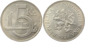 Czechoslovakia 5 Korun 1928
KM# 11; Silver; AUNC