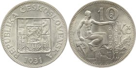 Czechoslovakia 10 Korun 1930
KM# 15; Silver; AUNC
