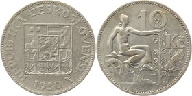 Czechoslovakia 10 Korun 1930
KM# 15; Silver