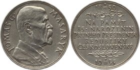 Czechoslovakia Medal "T. G. Masaryk. In memory of the 85th birthday of the First President of the Czechoslovak Republic" 1935
Silver (.987) 14.77g 32...