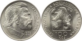 Czechoslovakia 100 Korun 1976
KM# 84; Silver; Centennial - Death of Janko Kral