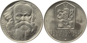 Czechoslovakia 100 Korun 1983
KM# 108; Silver; 100th Anniversary - Death of Karl Marx