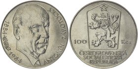 Czechoslovakia 100 Korun 1984
KM# 115; Silver; Centennial - Birth of Antonin Zapotocky