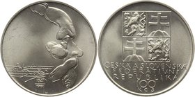 Czechoslovakia 100 Korun 1991
KM# 147; Silver; 150th Anniversary - Birth of A. Dvorak