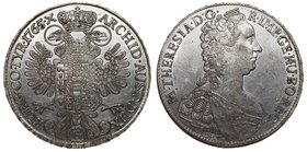 Austria Burgau Thaler 1765 G-SC
KM# 15; Dav# 1147; Silver 28.01g 41mm; Mint Gunzburg; Mirror Fields of the Obverse and the Reverse of the Coin; Super...