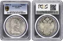 Austria 1 Thaler 1819 A PCGS MS 61
KM# 2162; Silver; Franz I