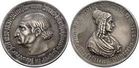 Germany - Weimar Republic Westfalen Provinz Medal 1923
31.85g 44mm; Jaeger# N29 R!; Freiherr vom Stein - Annette von Drofte-Hulsholf