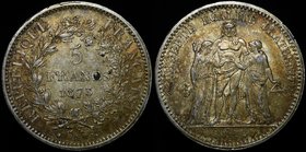 France 5 Francs 1873 A
KM# 820.1; Silver 25.00g; Nice Parina; VF/XF
