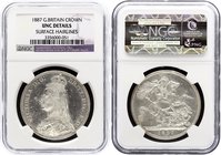 Great Britain 1 Crown 1887 NGC UNC Details
KM# 765; Silver; Surface hairlines