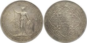 Great Britain 1 Trade Dollar 1904 B
KM# T5; Silver 26,97g.