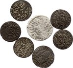 Latvia Riga Lot of 7 Coins 1570-1623
Livonia - Riga, Swedish Occupation, Shillings & 1/24 Thaler 1623