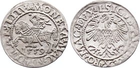 Polish-Lithuanian Commonwealth 1/2 Grosz 1559
Sigismund III August. Silver, mint luster.
