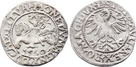 Polish-Lithuanian Commonwealth 1/2 Grosz 1560
Sigismund III August. Silver, mint luster.