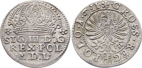 Polish-Lithuanian Commonwealth 1 Gross 1611 Krakow
Kopicki# 798; Sigismund III Vasa (1587-1632); Silver, AUNC. Rare condition for this coin!