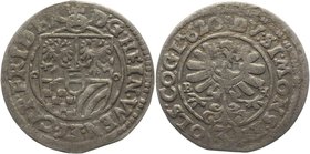 Poland Silesia 3 Kreuzer 1620 Muensterberg-Oels
Silver 1,22 g.; Muensterberg-Oels mint; Mint lustre; Was found as a part of hidden treasure