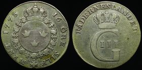 Sweden 16 Ore 1773 AL with 9 Seraphs
KM# 513; Silver 6.01g; VF