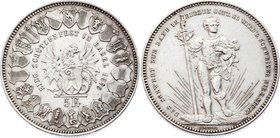 Switzerland 5 Francs 1879
X# S14; Silver; Basel Shooting Festival 1879; Mintage 30,000