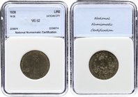 Vatican 1 Lira 1939 NNC MS 62
KM# 26; Pivs XII