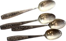 Vietnam Lot of 4 Silver Spoons
93g