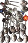 World Lot of 17 Silver Spoons
Different Motives; Total Weight 268g